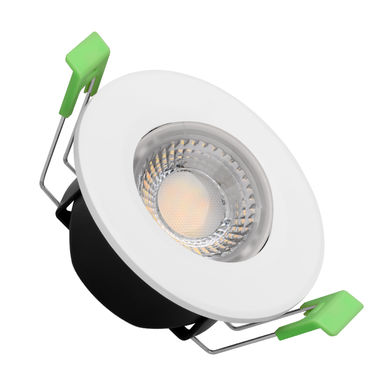 6W, Tiltable fire-rated downlight with slim design, Triac dimmable, IP65 with 3 CCT/ 4CCT, power selectable